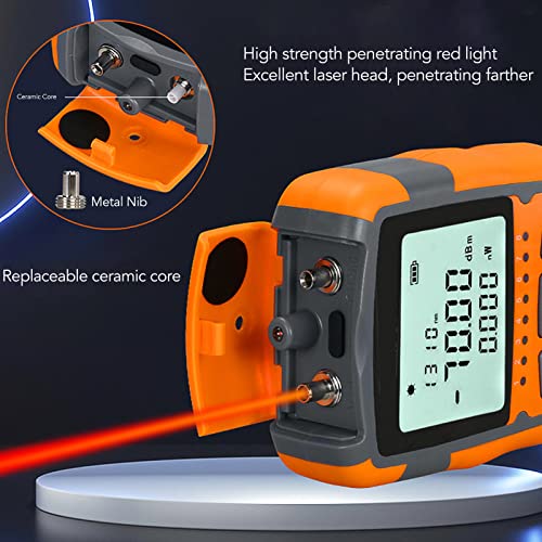 Testador de fibra óptica com luz de mão portátil de luz LED Mini medidor de energia óptica, tudo em um