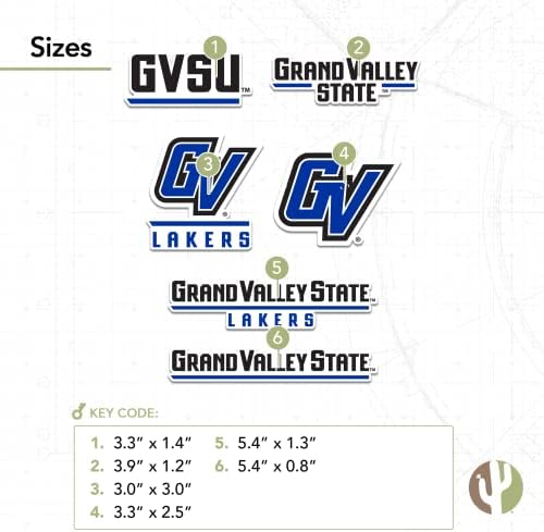 Adesivo da Universidade Estadual de Grand Valley GVSU Lakers adesivos Vinil Decalques de vinil