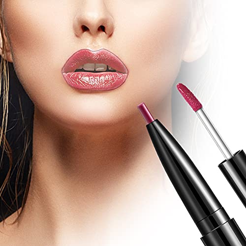 Koranor Longing Lip Lip Lip Liner Stick Lip Lip Gloss Liquid Lipstick Lipstick antiaderente Copo duplo