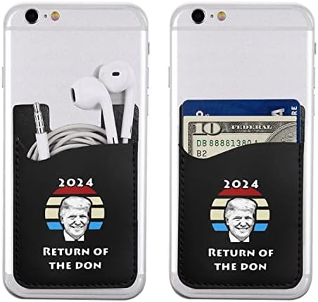 Trump Of The Don 2024 Telefone Back Back Sleeve Sleeve Slot Caixa de capa do telefone Adequado para