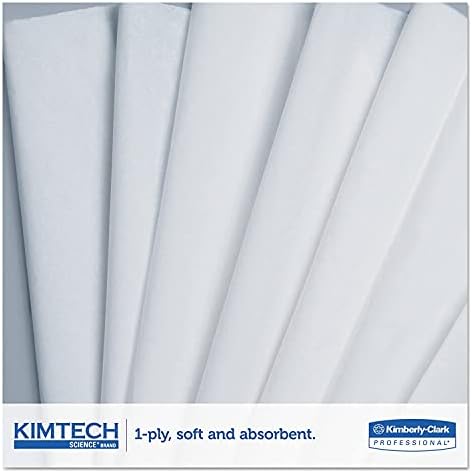 Kimberly -Clark Kimtech White Tissue Wipe - Dispensador pop -up - 196 Wipes por caixa - 11,8 em comprimento