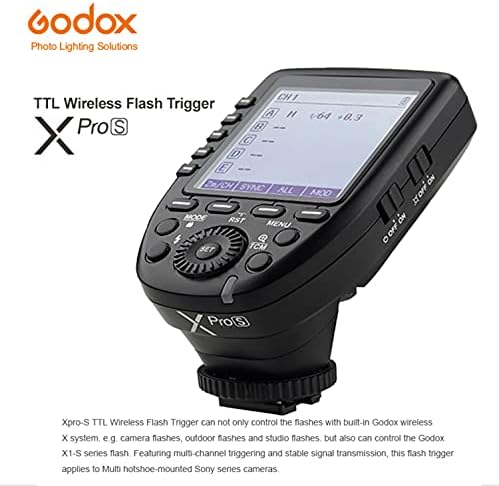 Godox xpro-s ttl sem fio gatilho 1/8000s HSS para Sony A77 II, A99, A9, A7R II, A6000, DSC-RX10 Câmera