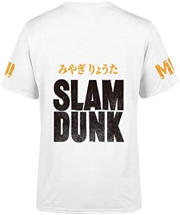 Camiseta de basquete de águia de raiva masculino de mangas curtas camisas de dunk sakuragi rukawa miyagi mitsui