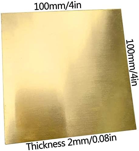 Yiwango Brass Sheet espessura de 2 mm para artesanato de metalworking diy, várias especificações