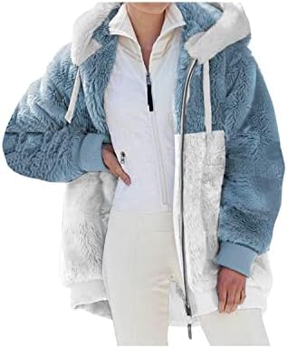 Casacos de inverno femininos, feminino fofo de lã de inverno casacos colorido jaquetas de colorido