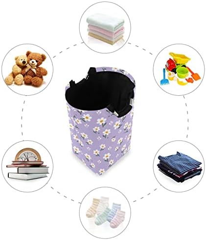 Cesta de lavanderia kigai cesta fofa padrão floral colapsável binguela bin cestas de roupas à prova