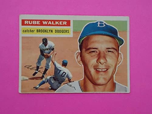 Rube Walker 1956 Topps Card 333 Dodgers - Cartões de beisebol com lajes