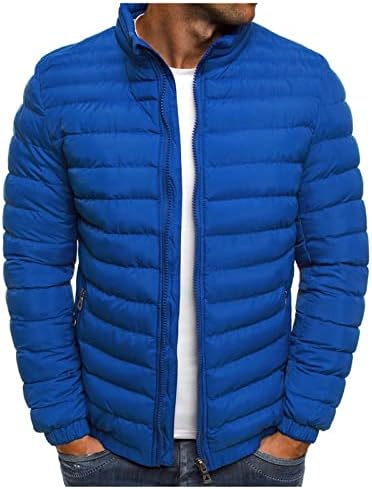 Casaco masculino ADSSDQ, casacos de inverno Man Plus Size Fashion Camping de manga comprida Zip Jaqueta