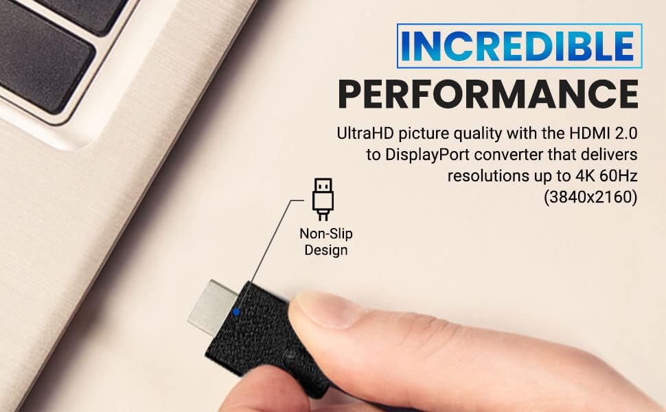 UPTAB HDMI para exibir o adaptador ativo 4K 60Hz, para sistemas equipados com HDMI para se conectar aos