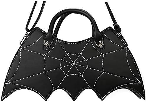 Bolsa de ombro de asa de morcego OnDeam, bolsa de crossbody web spider para mulheres