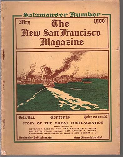 New San Francisco Revista 1 5/1906-1st Edição-San Francisco Earthquake-VG