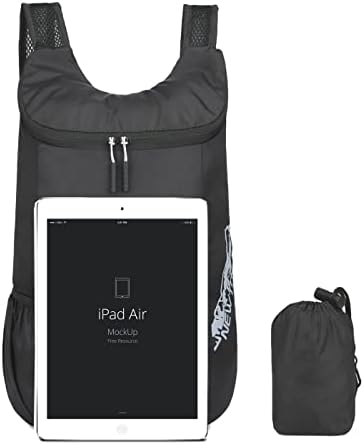 Daypacks de caminhada leve dobrável - mochilas compactáveis ​​resistentes à água para camping