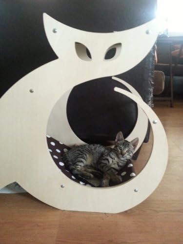 Postagem moderna de arranhões, poleiro e rede de gato com beliscão de gato