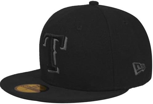 MLB Texas Rangers Black & Gray 59Fifty Cap