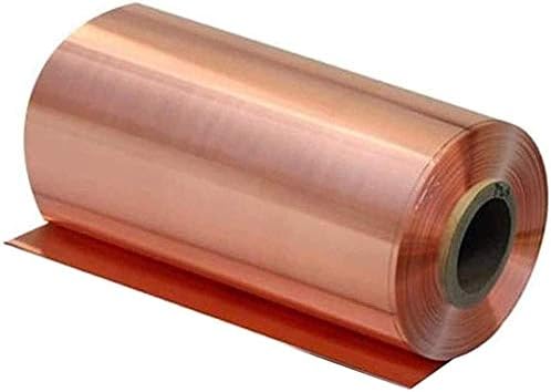 NIANXINN 99,9% de cobre puro Placa de folha de folha de metal T2 Alta pureza Rolo de folha de metal, 100x1000mm,