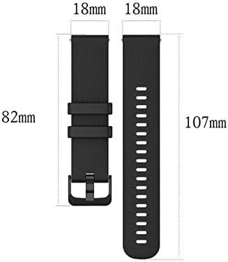 Pulseira de pulseira de 20 mm Schik para ticwatch e para Garmin Venu para Forerunner 645 Silicone Smartwatch