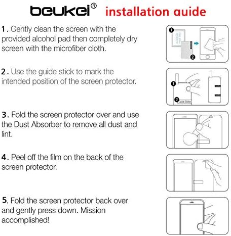 Beukei Compatível para Cloud Mobile Stratus C7 Protetor de tela Temperado em vidro, sensível ao toque, amigável