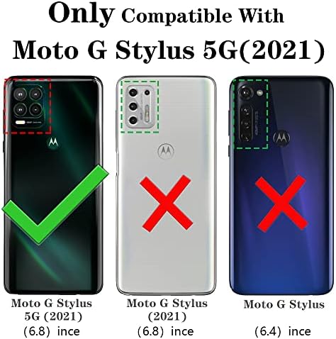 Yiakeng para moto g caneta 5g, capa Motorola G Stylus 5g com protetor de tela HD, protetor de silicone à prova