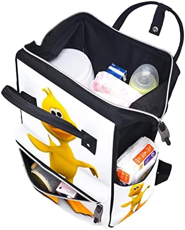 Bolsa de fraldas Backpack de pato fofo Bolsa de cuidados à prova d'água Multifuncional Bolsa de troca para