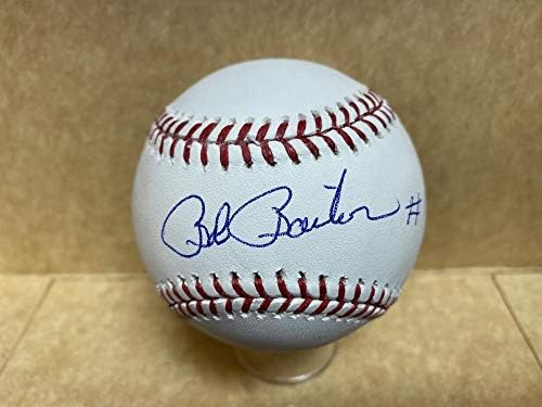 Bob Bailor Mets/Dodgers assinou autografado M.L. Beisebol com coa