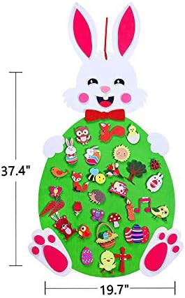 Garland de Natal em cascata para lareira Mantel Gifts Felts Kids DIY Páscoa com decoração pendurada