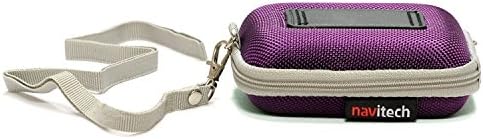 Navitech Purple Hard Protective Watch/pulseira Case compatível com o relógio Tomtom Golfer 2 GPS