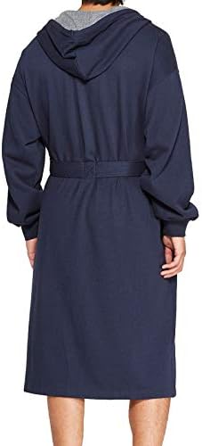 Hanes Men's Athletic Flowed Robe Sleepwear, marinha brilhante, tamanho único