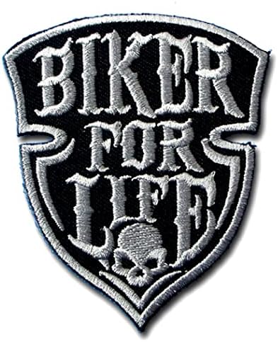 Biker for Life Live Live Grátis Ride Grátis Patch Ferro bordado em apliques motociclistas Chapé de motocicleta