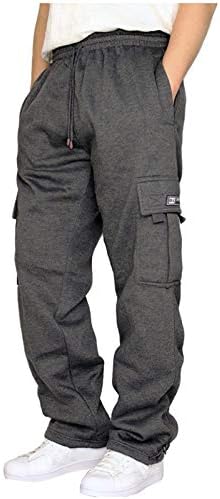 Egmoda Men's Jogger Sweatpante com bolsos, homens esportam calças de corrida de trabalho de trabalho