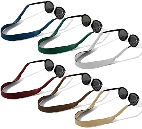 6 PCs Óculos de sol Strap Strap Eyewear Retentor de óculos de neoprene Flutuante Esporte de óculos macios Straps
