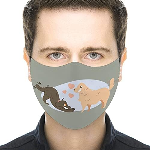 Roupos de segurança reutilizáveis ​​personalizados máscaras de tecido Custommake casal romance