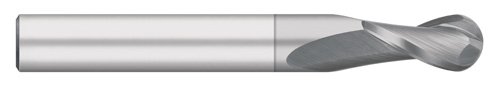 Titan tc96064 moinho de extremidade de carboneto sólido, comprimento longo, 2 flauta, nariz