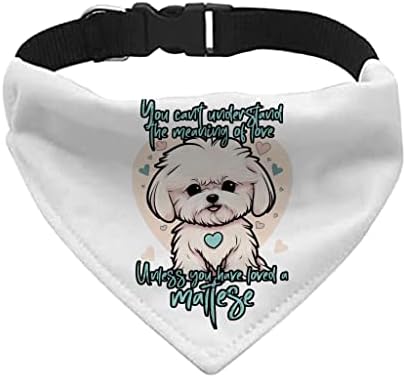 Significado de Love Pet Bandana Collar - Dog Art Sconha Collar - Cute Dog Bandana - L