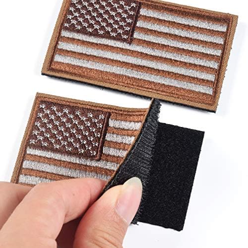 2 peças Tactical USA Bandle Patch - Black e cinza American Flag dos Estados Unidos dos Estados Unidos da