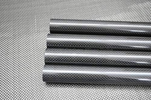 2pcs Tubo de fibra de carbono 3k 6mm od x 4mm ID x 500 mm Roll embrulhado / tubulação Whabest