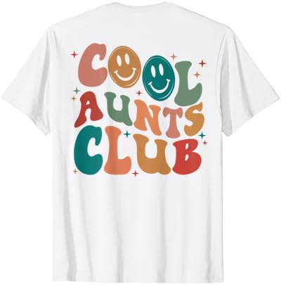 Retro Groovy Cool Tias Clube Funny Tia Women Camiseta Cool Tia