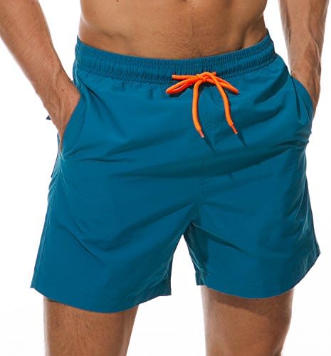 Silkworld masculino masculino masculino shorts de praia seca rápida com bolsos