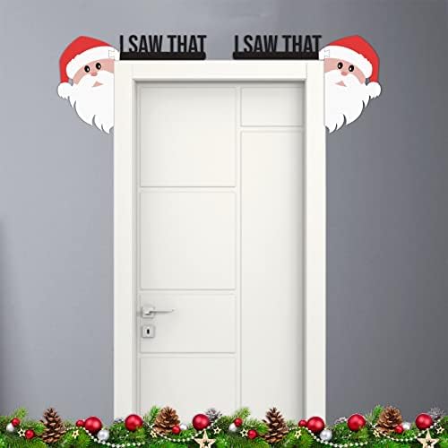 HHMEI Christmas Santa Snowman Hat Hat Door Decoração de canto de Natal SGCABINGOKTQD