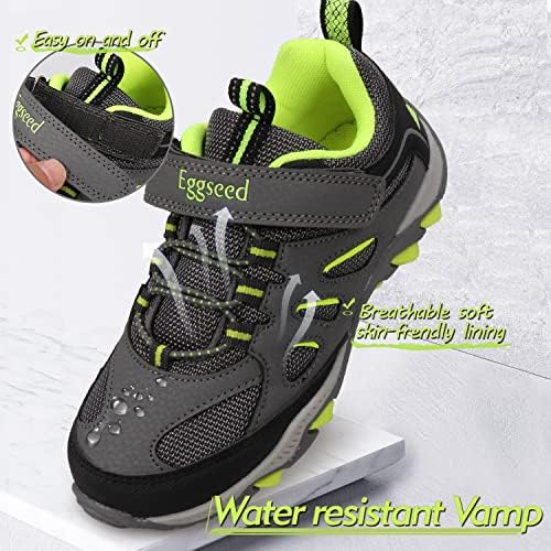 Tênis de sapatos de trilha para crianças sementes de ovos para meninos repelentes de água tênis de caminhada