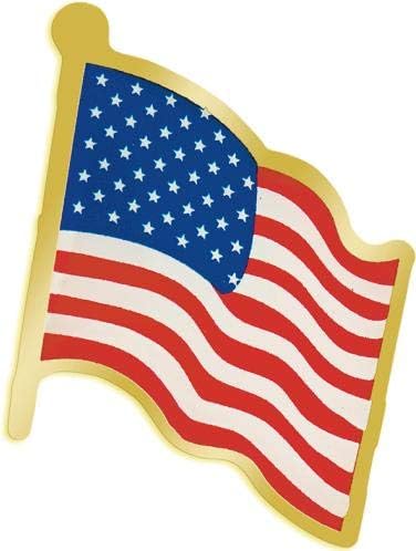 Crown Awards Gold American Flag Lapeel Pin - Pinos de lapela de bandeira dos EUA