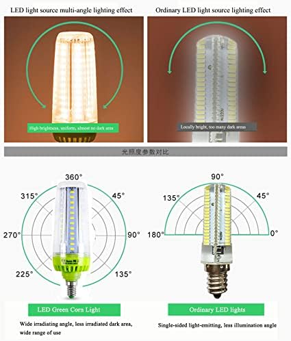 Lâmpadas de milho LED E14, 20W Luz de 20w Lâmpada de milho LED de 6000k LED 2000lm equivalente 200W