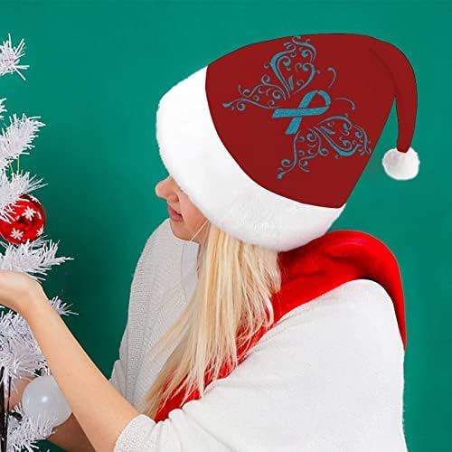 Fita Butterfly chapéu de natal chapéu de Papai Noel para adultos unissex Comfort Comfort Classic Xmas