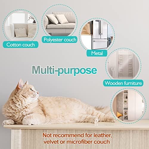 Lovinch [vinil espessado] Protetor de móveis de arranhões, protetor de sofá transparente para gato, fita