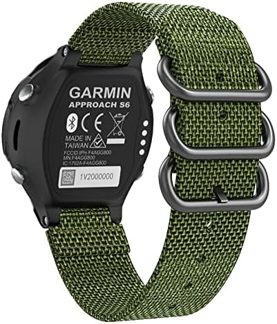 Skxmod 15mm Sport Nylon Watch Band Band para Garmin Approach S6 Smart Watch for Garmin Forerunner 735XT/220/230/335/620/630