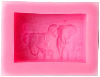 Molde de sabão de elefante elefante molde de silicone artesanal moldes de arte artesanal para sabão diy