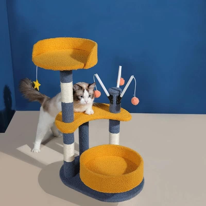 LEPSJGC Pet Spalbing Frame Multifunction Cat Sheld Cat Scratching Board Funny Cat Supplies