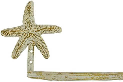 Treasure Gurus Mount Mount Metal Metal Starfish Papel higiênico TP Roll Suport Decor náutico do banheiro