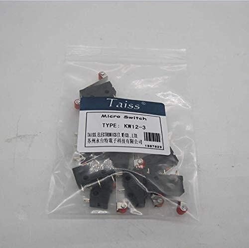 Gummmy 10pcs Momentary Roller Arm Micro Limit interruptor AC 250V 5A SPDT 1NO 1NC 3 PINS MINI SWITCHES