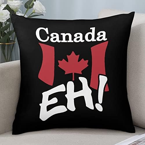 Tampas de travesseiros de bandeira eh da bandeira do Canadá com almofadas de travesseiro quadrado com zíper protetor