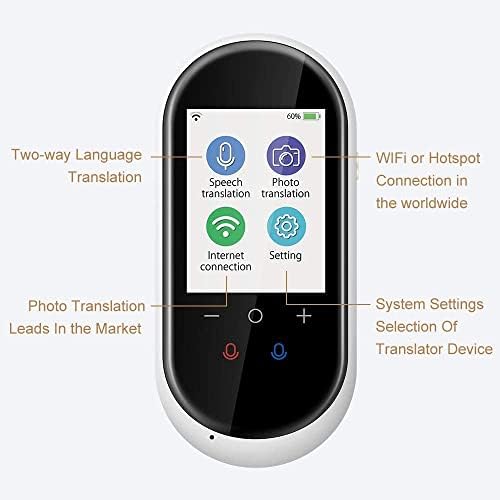 Dispositivo de tradutor de idiomas - dispositivo de tradutor de voz de duas maneiras - 106 Idiomas